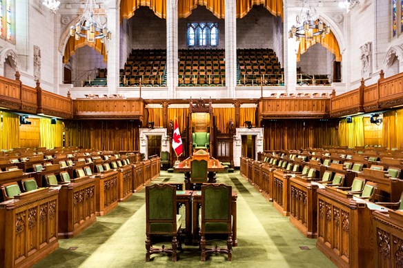Interior House of Commons, Canada